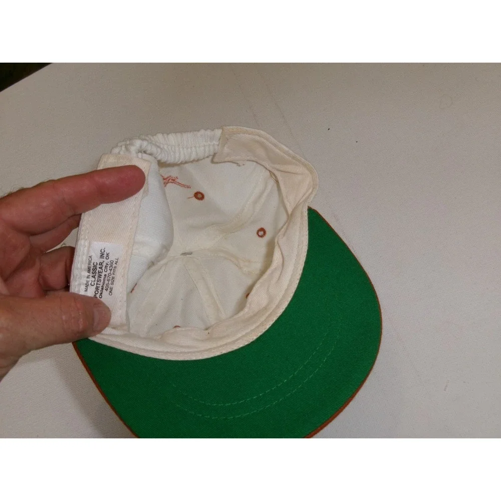 YOUTH TEXAS LONGHORNS BEACH GOLF Y2K 00S HAT CAP VINTAGE J1